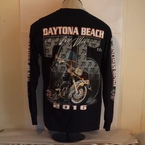 75th Annual Daytona Beach Bike Week t-shirt sz M